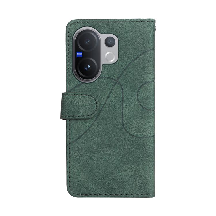 For vivo V60 5G Dual-color Splicing Flip Leather Phone Case