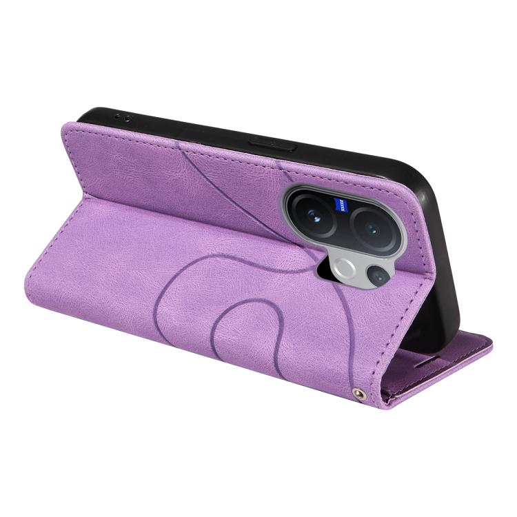 For vivo V60 5G Dual-color Splicing Flip Leather Phone Case