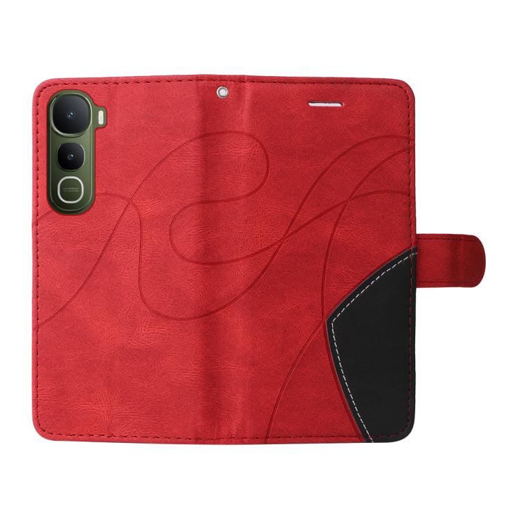 For vivo Y400 5G Dual-color Splicing Flip Leather Phone Case