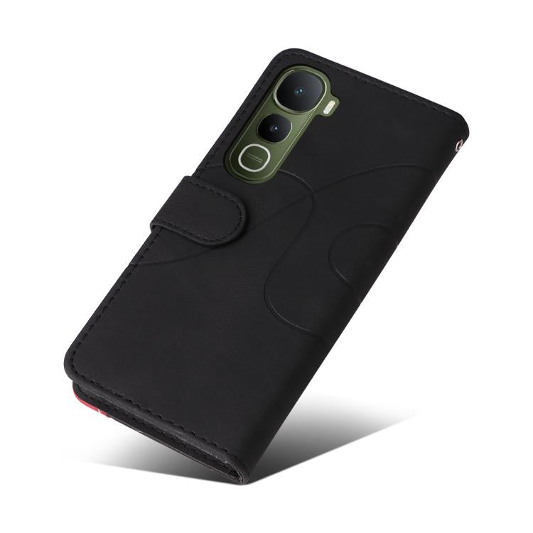 For vivo Y400 5G Dual-color Splicing Flip Leather Phone Case