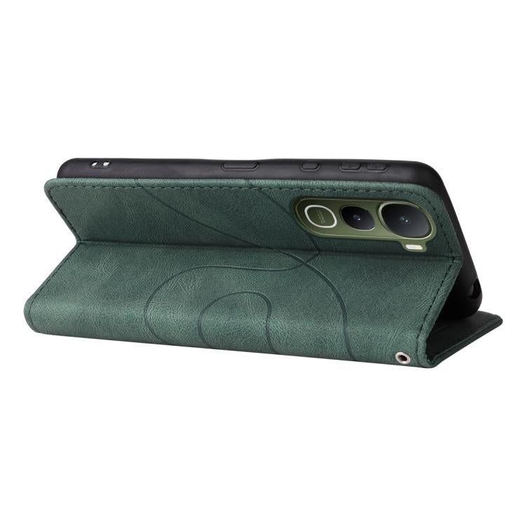 For vivo Y400 5G Dual-color Splicing Flip Leather Phone Case