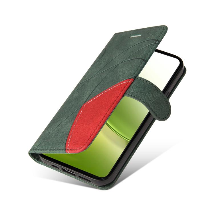 For vivo Y400 5G Dual-color Splicing Flip Leather Phone Case