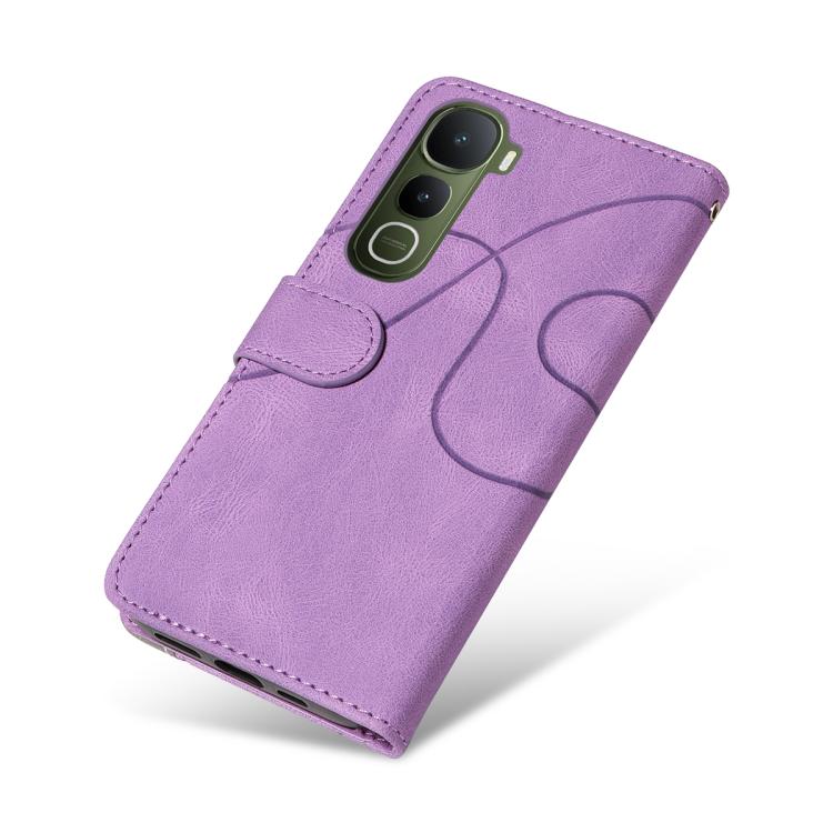 For vivo Y400 5G Dual-color Splicing Flip Leather Phone Case