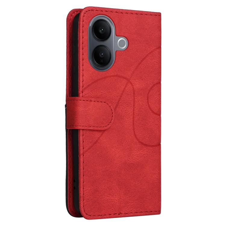 For vivo V60 Lite 4G Dual-color Splicing Flip Leather Phone Case