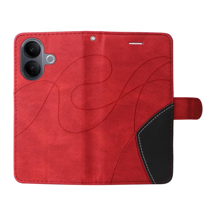 For vivo V60 Lite 4G Dual-color Splicing Flip Leather Phone Case