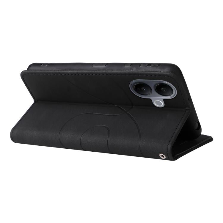 For vivo V60 Lite 4G Dual-color Splicing Flip Leather Phone Case