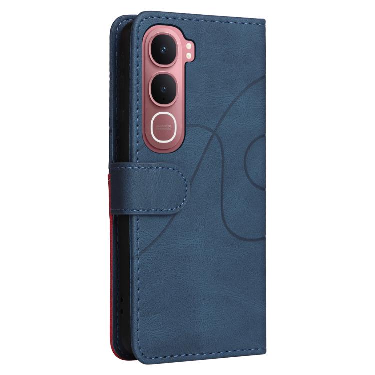 For vivo Y31 5G 2025 / Y21D Dual-color Splicing Flip Leather Phone Case