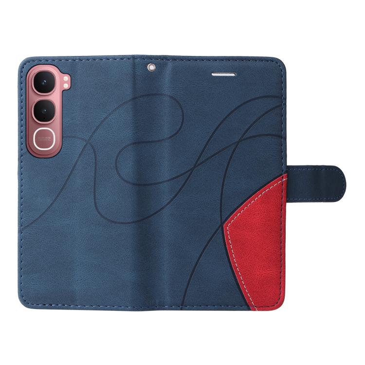 For vivo Y31 5G 2025 / Y21D Dual-color Splicing Flip Leather Phone Case