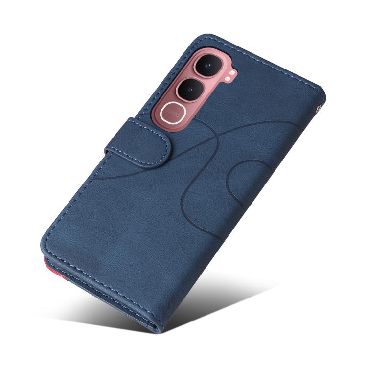 For vivo Y31 5G 2025 / Y21D Dual-color Splicing Flip Leather Phone Case