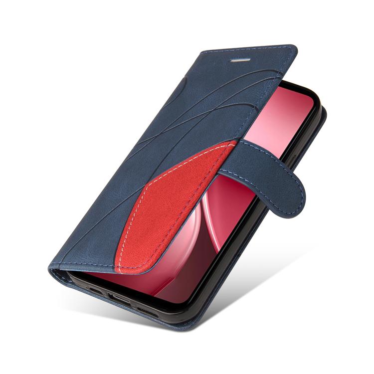 For vivo Y31 5G 2025 / Y21D Dual-color Splicing Flip Leather Phone Case