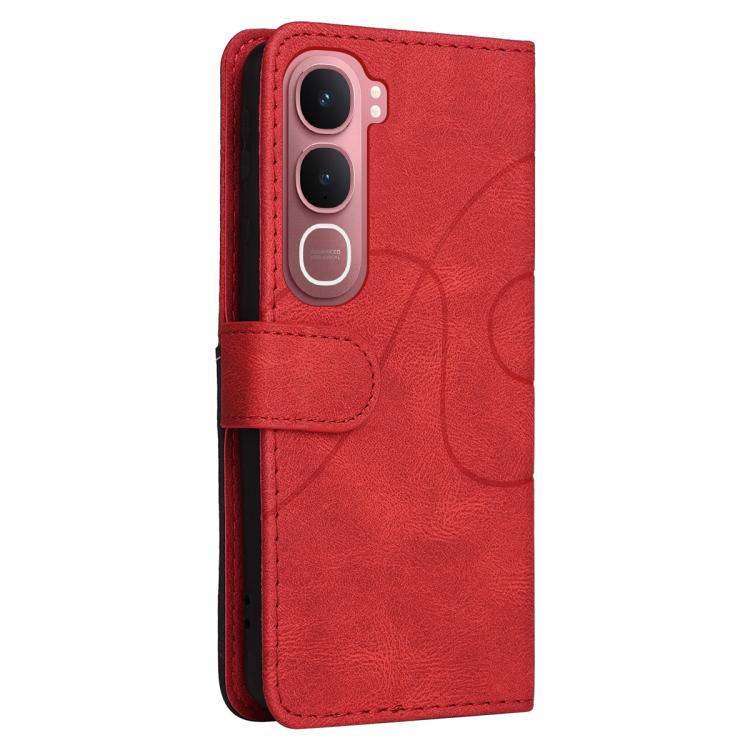For vivo Y31 5G 2025 / Y21D Dual-color Splicing Flip Leather Phone Case