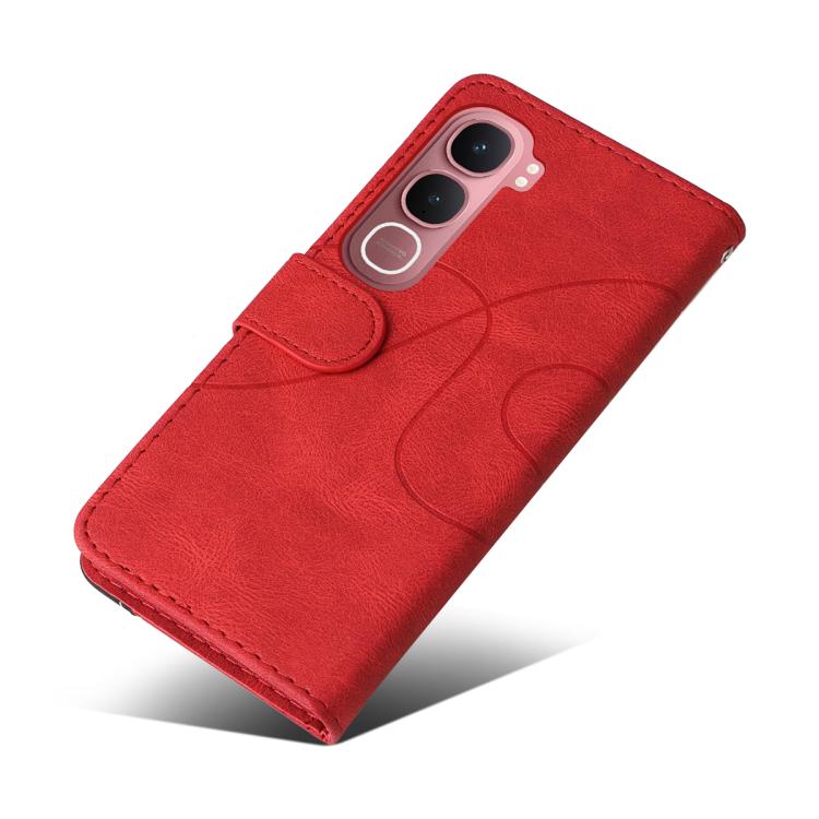 For vivo Y31 5G 2025 / Y21D Dual-color Splicing Flip Leather Phone Case