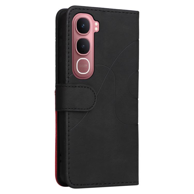 For vivo Y31 5G 2025 / Y21D Dual-color Splicing Flip Leather Phone Case