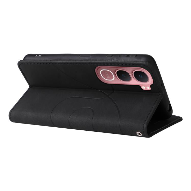 For vivo Y31 5G 2025 / Y21D Dual-color Splicing Flip Leather Phone Case