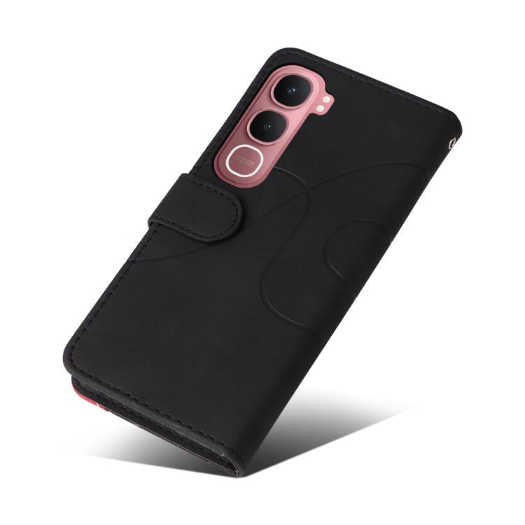 For vivo Y31 5G 2025 / Y21D Dual-color Splicing Flip Leather Phone Case