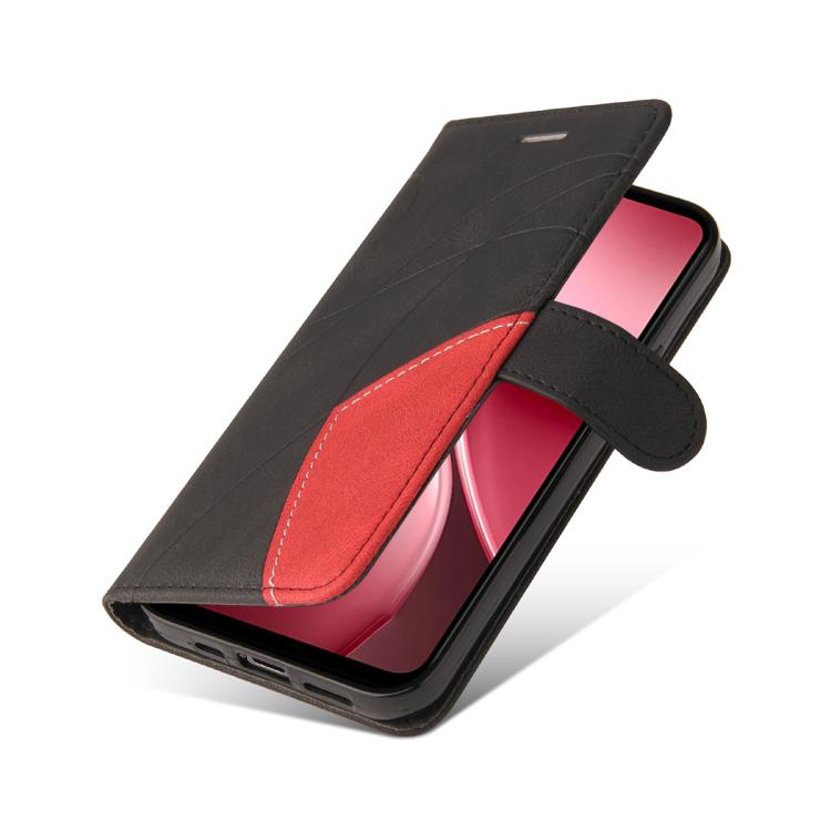 For vivo Y31 5G 2025 / Y21D Dual-color Splicing Flip Leather Phone Case