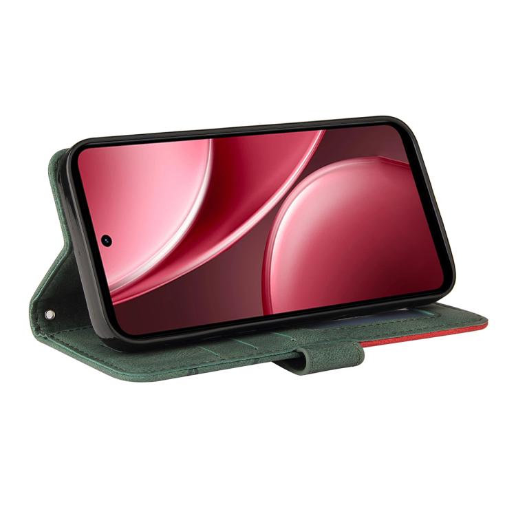 For vivo Y31 5G 2025 / Y21D Dual-color Splicing Flip Leather Phone Case