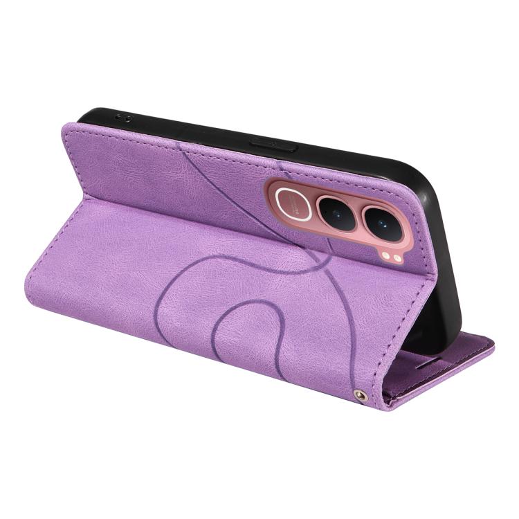 For vivo Y31 5G 2025 / Y21D Dual-color Splicing Flip Leather Phone Case
