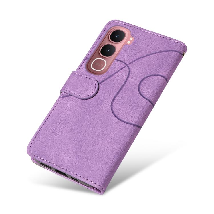For vivo Y31 5G 2025 / Y21D Dual-color Splicing Flip Leather Phone Case