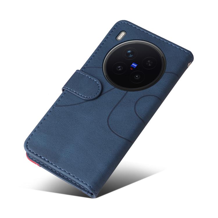 For vivo X300 Pro Dual-color Splicing Flip Leather Phone Case