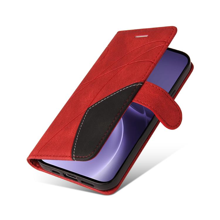 For vivo X300 Pro Dual-color Splicing Flip Leather Phone Case