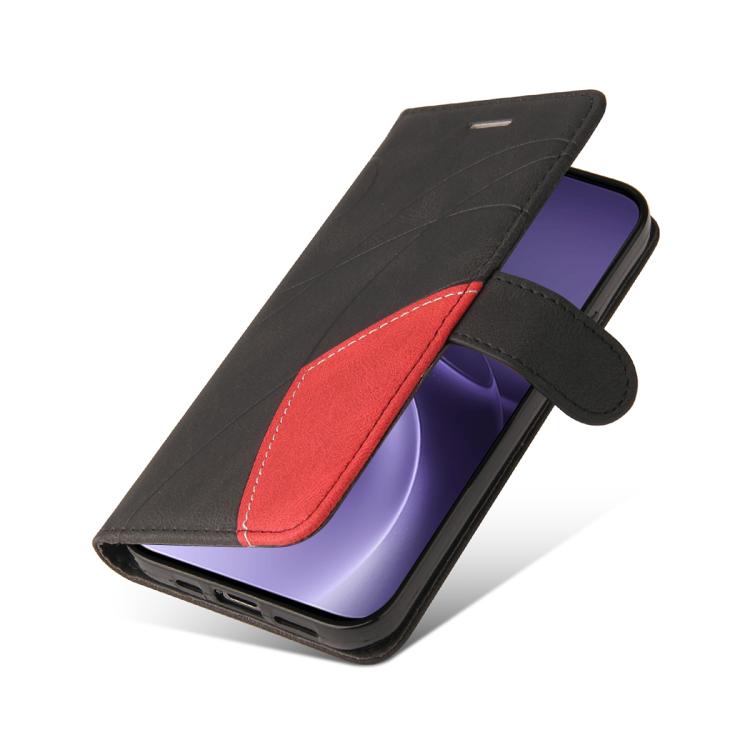 For vivo X300 Pro Dual-color Splicing Flip Leather Phone Case