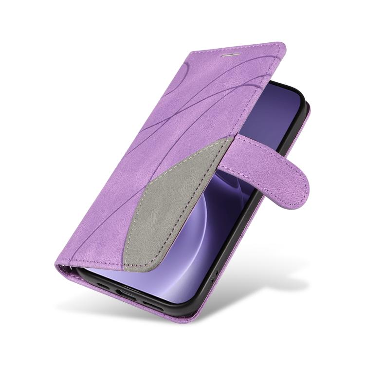 For vivo X300 Pro Dual-color Splicing Flip Leather Phone Case