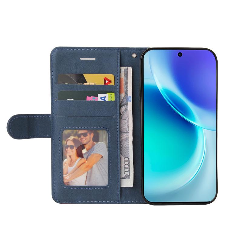 For vivo X300 Dual-color Splicing Flip Leather Phone Case