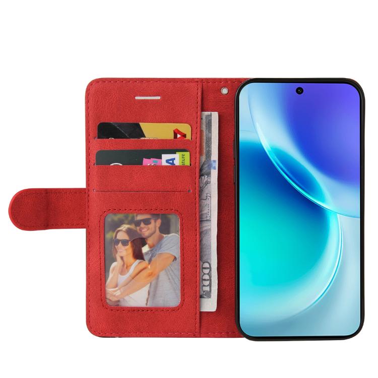 For vivo X300 Dual-color Splicing Flip Leather Phone Case