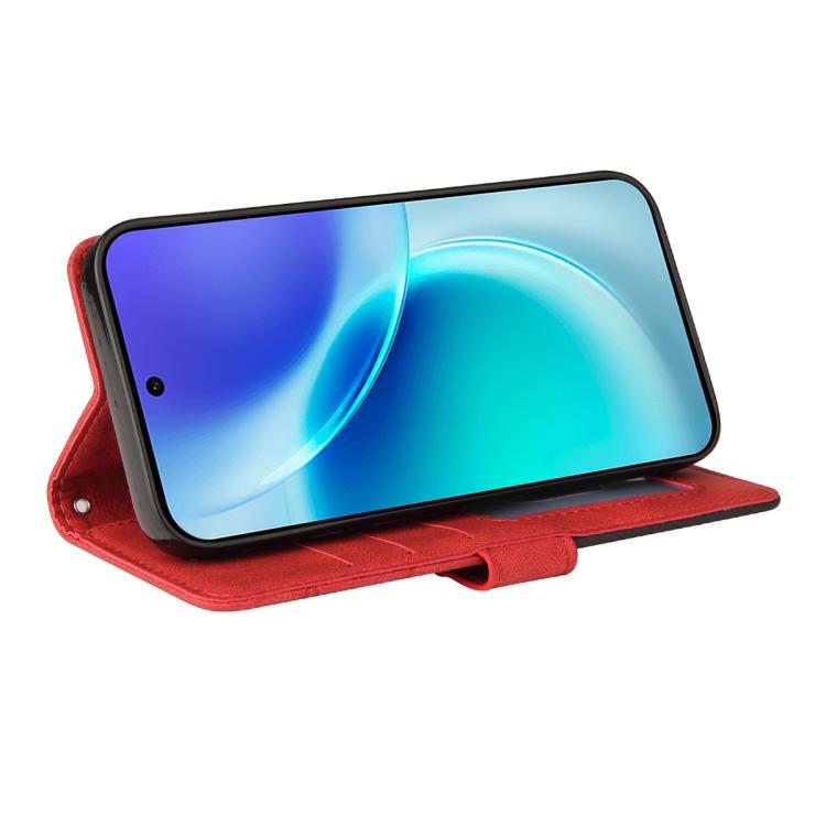 For vivo X300 Dual-color Splicing Flip Leather Phone Case