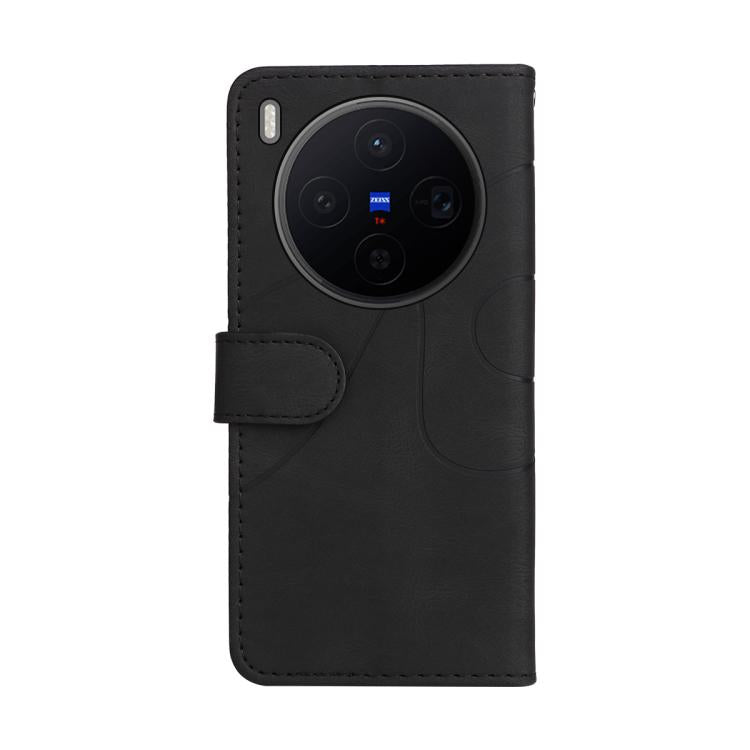 For vivo X300 Dual-color Splicing Flip Leather Phone Case