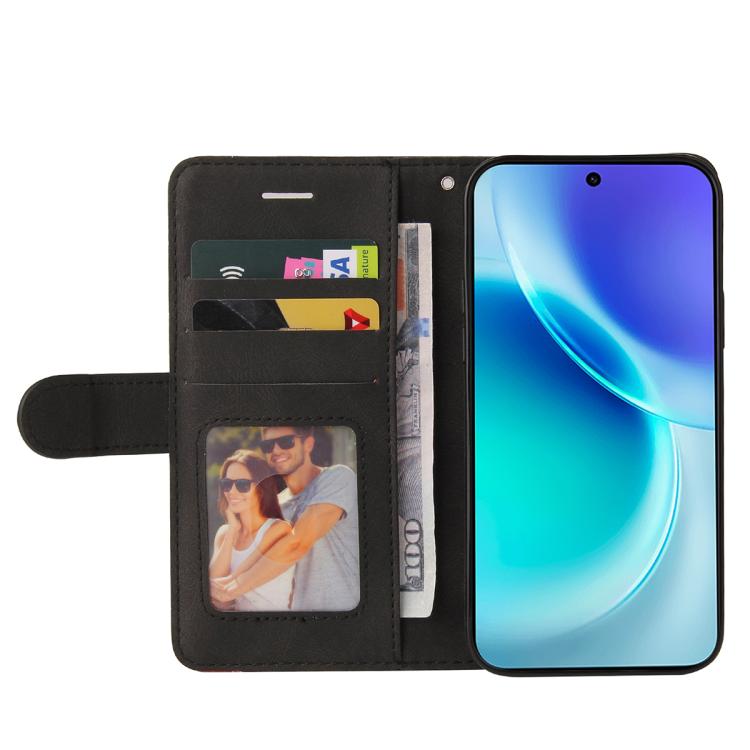 For vivo X300 Dual-color Splicing Flip Leather Phone Case