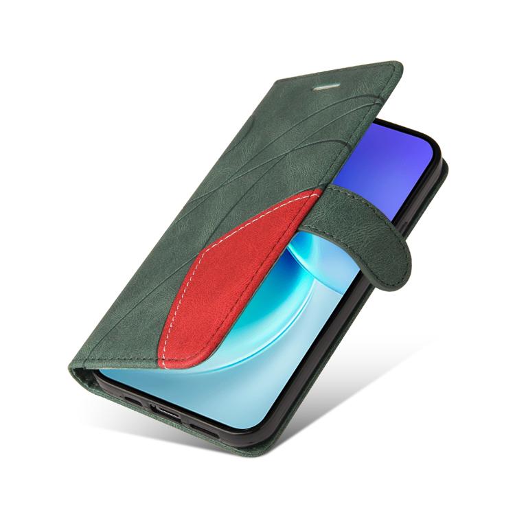 For vivo X300 Dual-color Splicing Flip Leather Phone Case