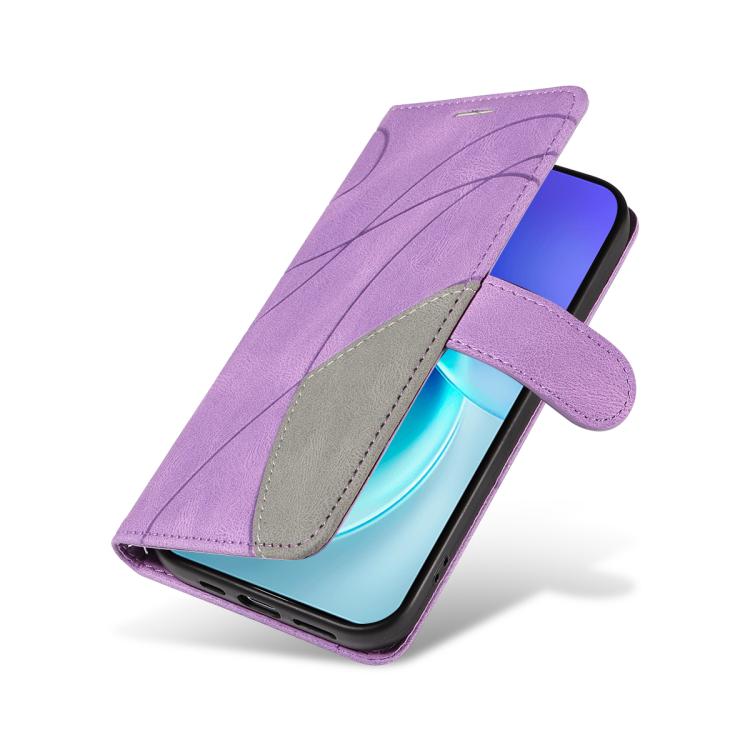 For vivo X300 Dual-color Splicing Flip Leather Phone Case