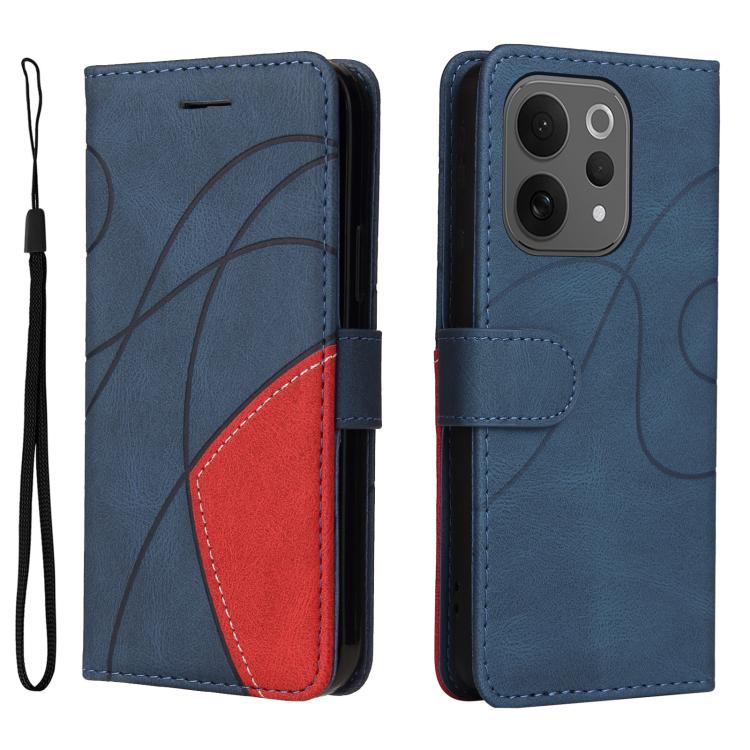 For vivo V70 5G Global / V70 Lite Dual-color Splicing Flip Leather Phone Case