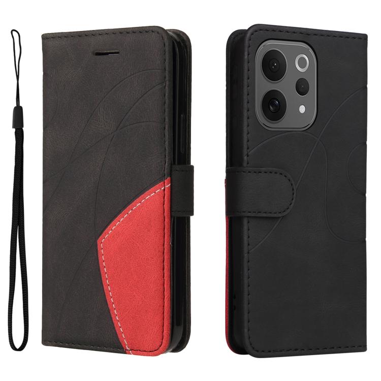 For vivo V70 5G Global / V70 Lite Dual-color Splicing Flip Leather Phone Case