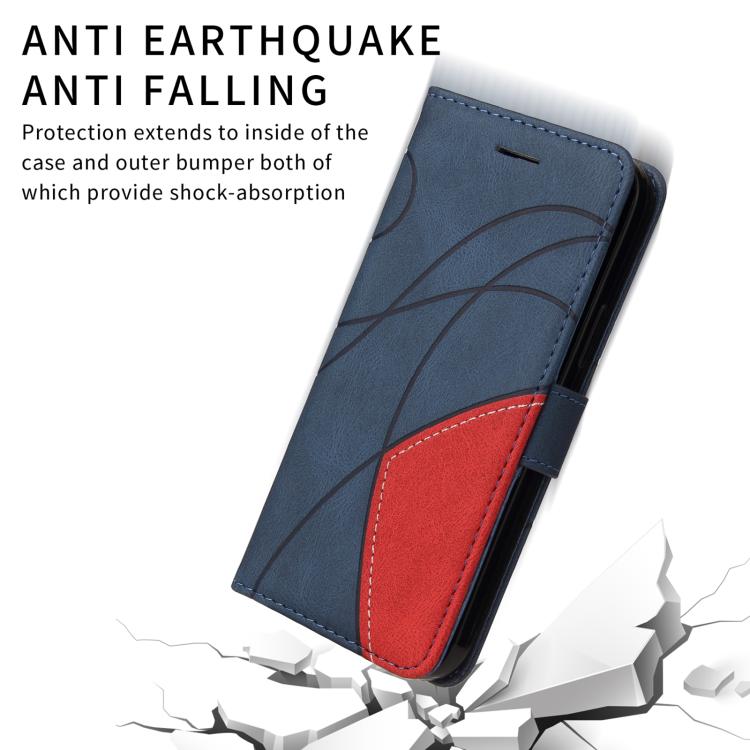 For vivo S50 Pro mini 5G Dual-color Splicing Flip Leather Phone Case