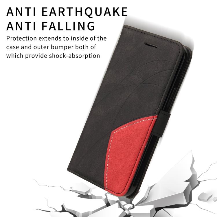 For vivo S50 Pro mini 5G Dual-color Splicing Flip Leather Phone Case