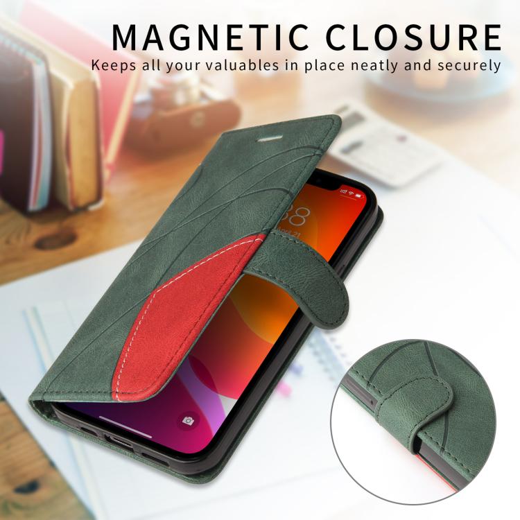 For vivo S50 Pro mini 5G Dual-color Splicing Flip Leather Phone Case