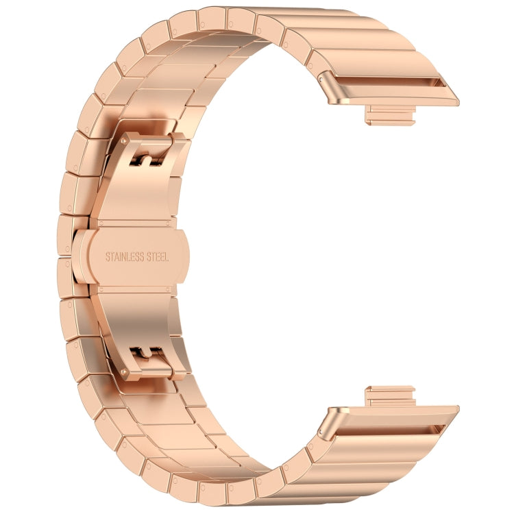 For Huawei Watch Fit 5 / Fit 5 Pro / Fit 4 / Fit 3 One Bead Stainless Steel Watch Band