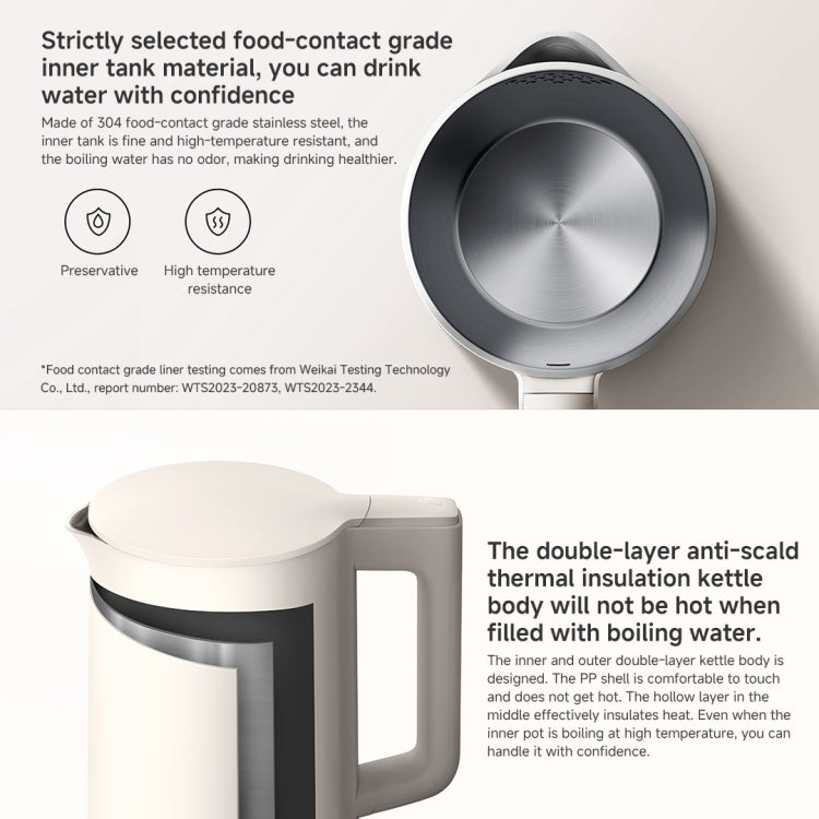 Xiaomi Mijia 1.5L 1500W Electric Kettle C1, CN Plug - White