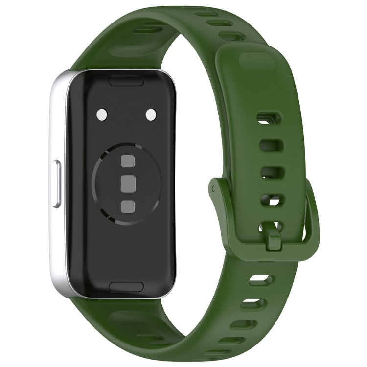 For Huawei Band 10 / 9 / 8 Nail Button Glossy Silicone Watch Band