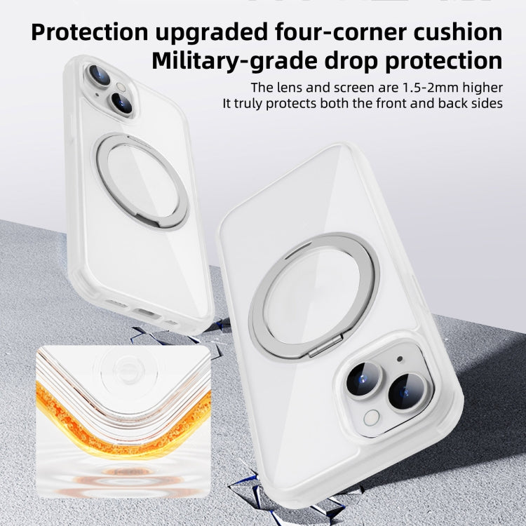 For iPhone 13 MagSafe Holder PC Hybrid TPU Phone Case