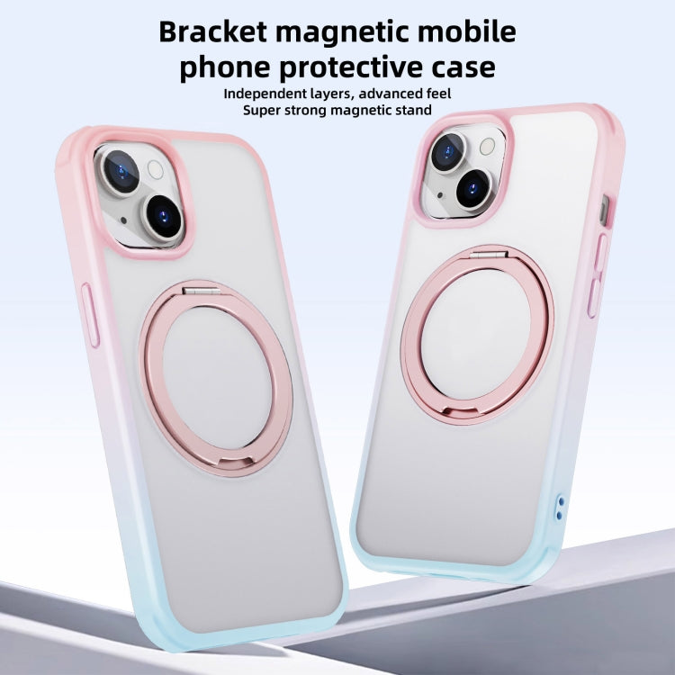 For iPhone 15 MagSafe Holder PC Hybrid TPU Phone Case