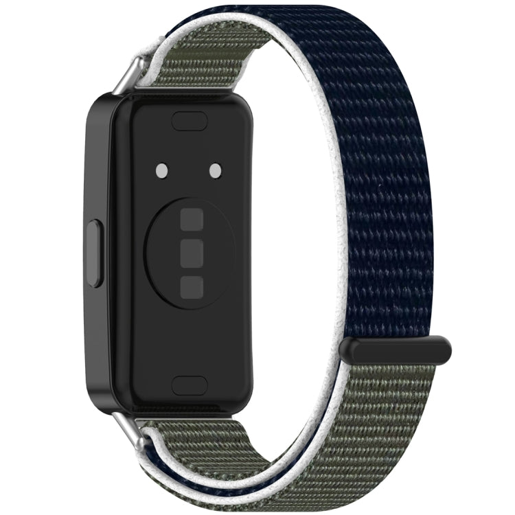 For Huawei Band 10 / 9 / 8 Nylon Loop Hook and Loop Fastener Watch Band