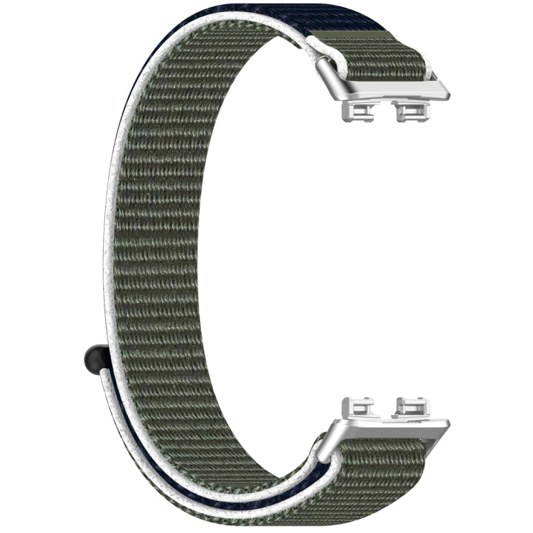 For Huawei Band 10 / 9 / 8 Nylon Loop Hook and Loop Fastener Watch Band