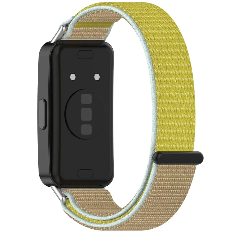 For Huawei Band 10 / 9 / 8 Nylon Loop Hook and Loop Fastener Watch Band