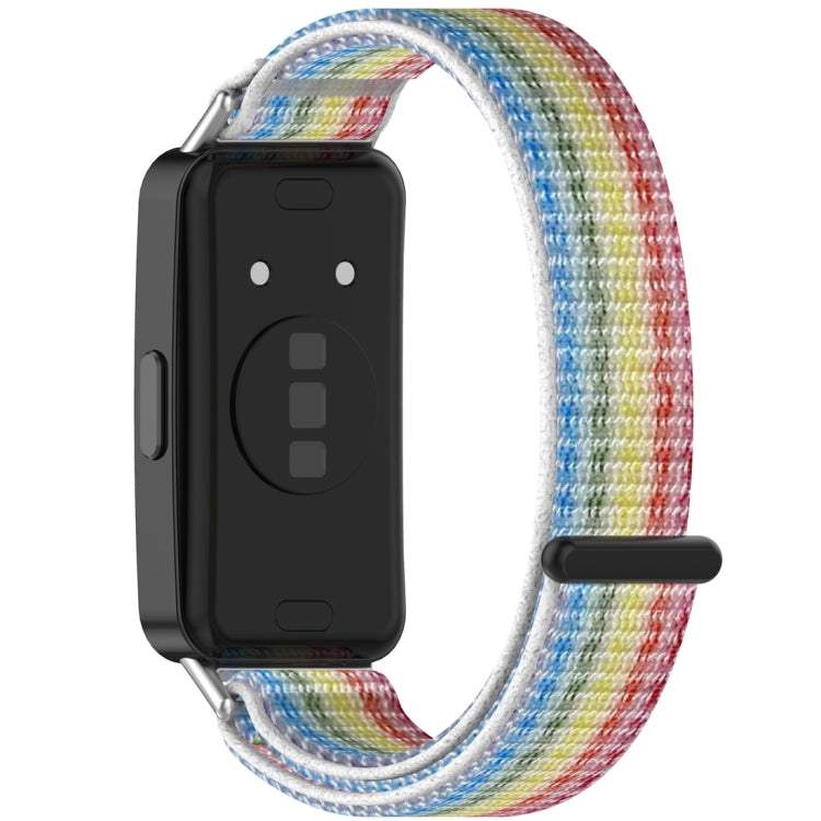 For Huawei Band 10 / 9 / 8 Nylon Loop Hook and Loop Fastener Watch Band
