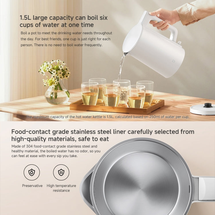 Xiaomi Mijia 1.5L 1500W Electric Kettle N1, CN Plug - White