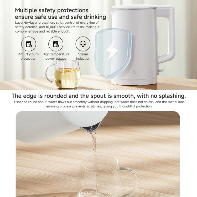 Xiaomi Mijia 1.5L 1500W Electric Kettle N1, CN Plug - White